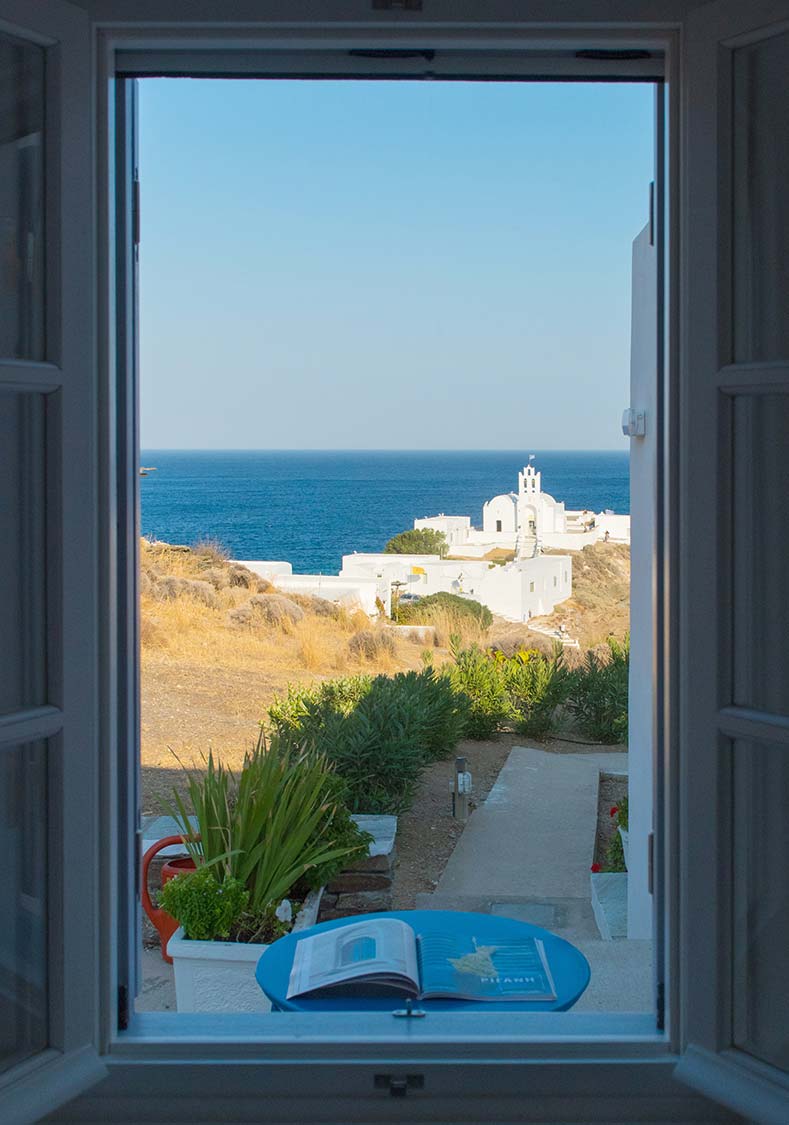 Θέα από τα Nadali Accommodations προς τη Χρυσοπηγή